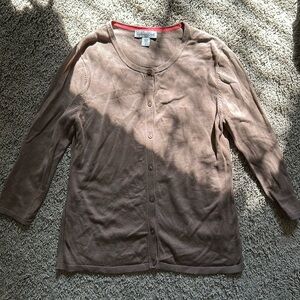 Silk/Cotton sweater and tank set